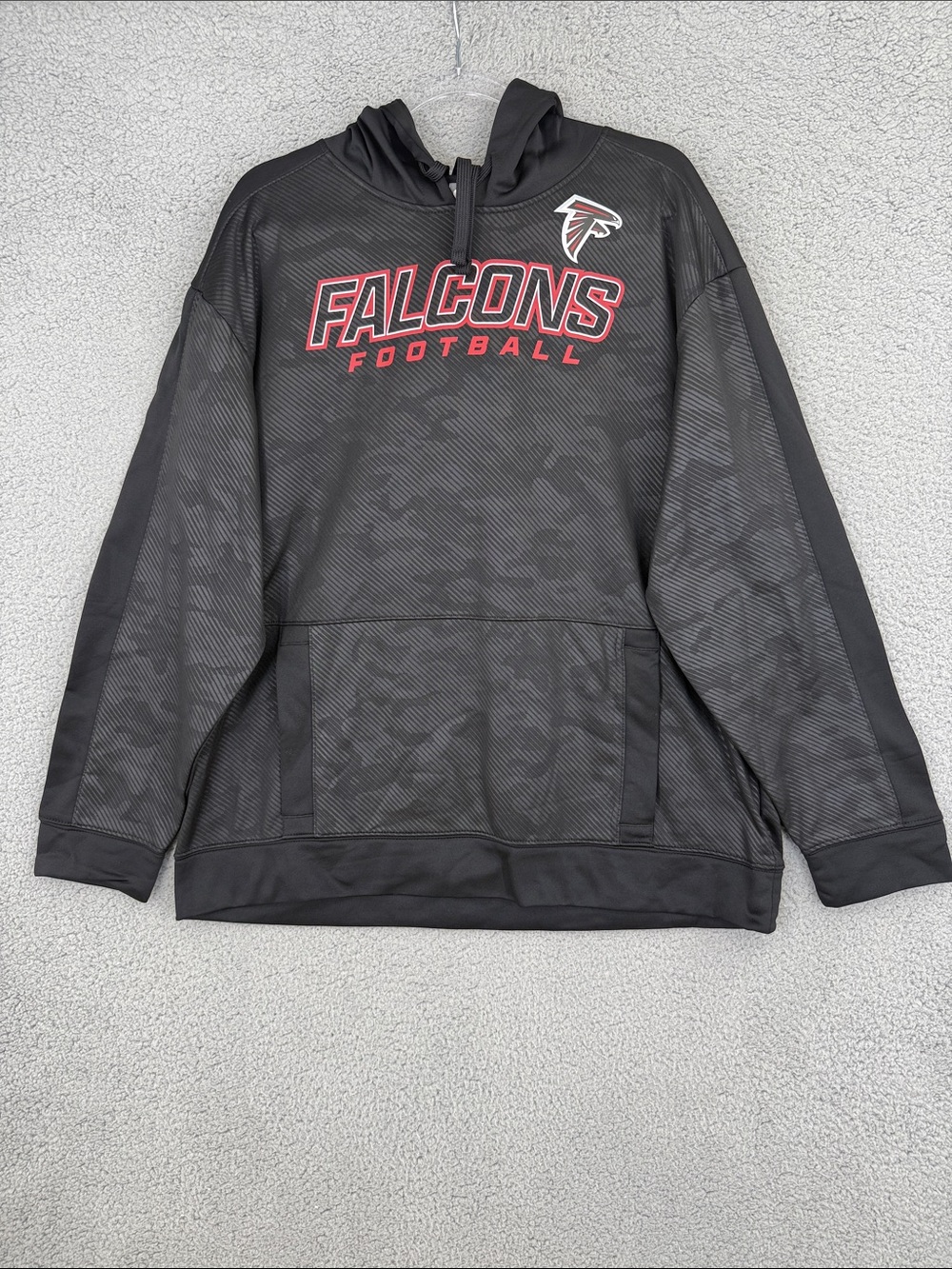 Atlanta Falcons Hoodie Men’s XL Black camouflage kangaroo Pocket NFL Pullover